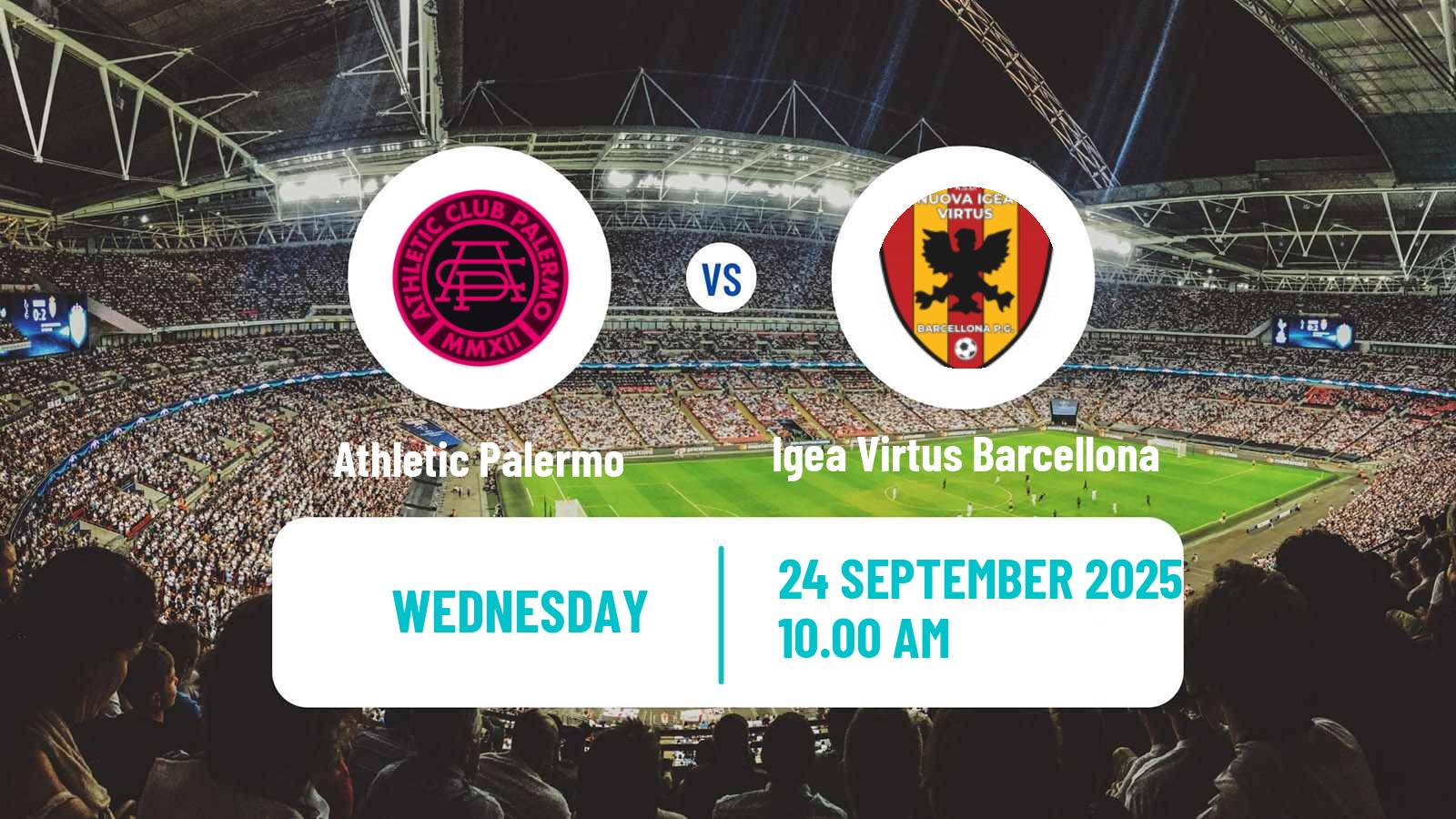 Soccer Italian Serie D - Group I Athletic Palermo - Igea Virtus Barcellona