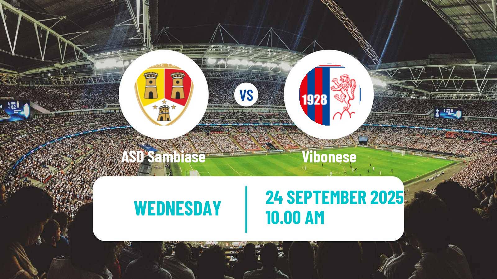 Soccer Italian Serie D - Group I Sambiase - Vibonese