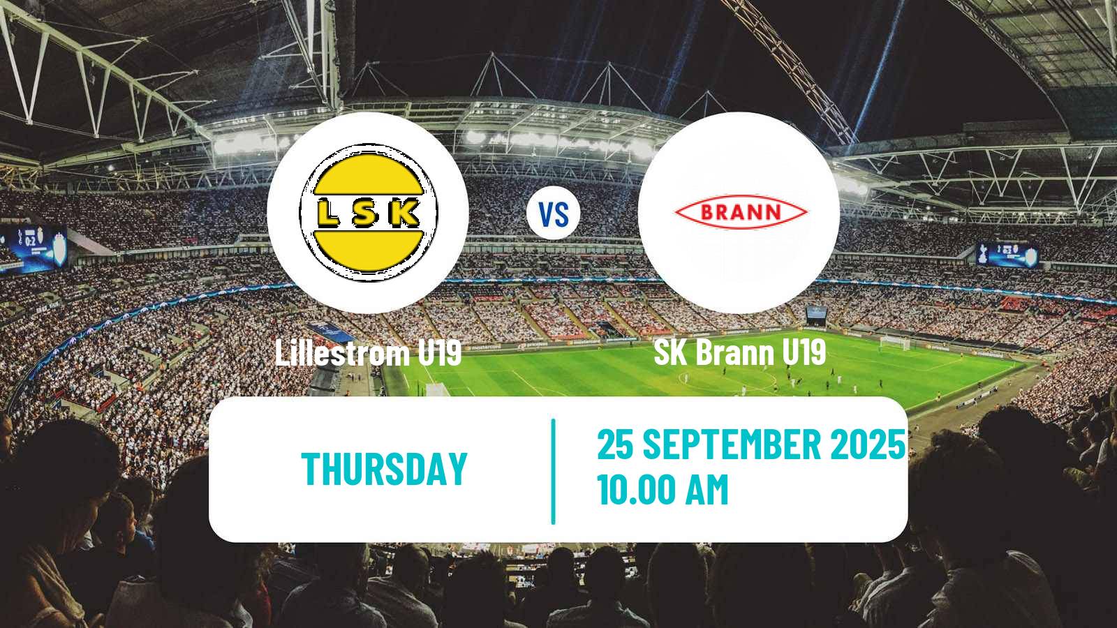 Soccer Norwegian Nasjonal U19 CL Lillestrom U19 - Brann U19