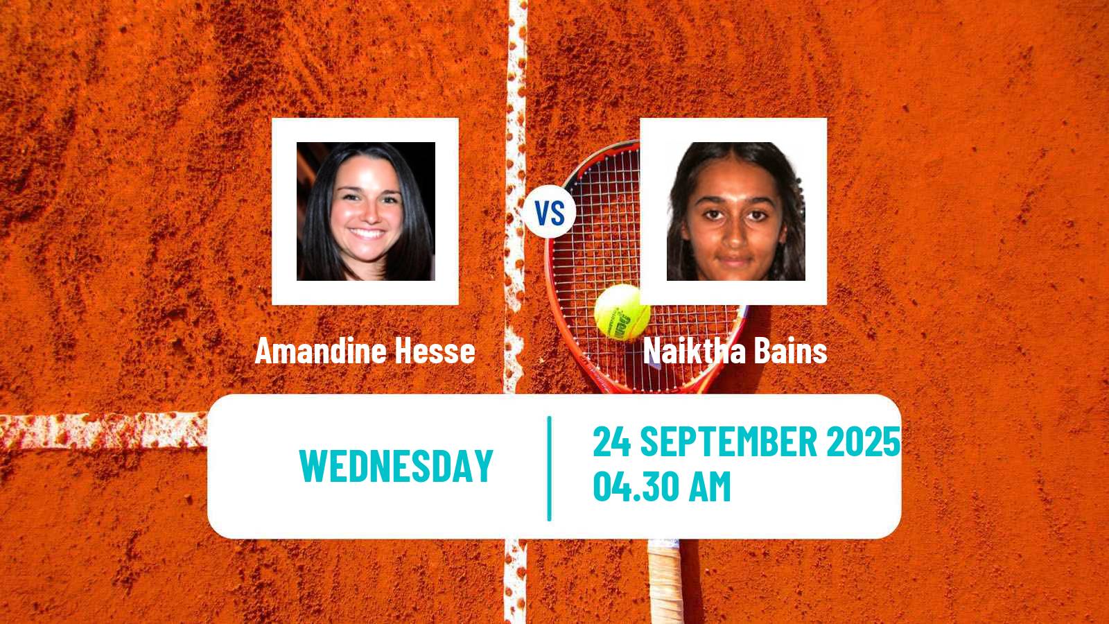 Tennis ITF W35 Monastir 5 Women Amandine Hesse - Naiktha Bains