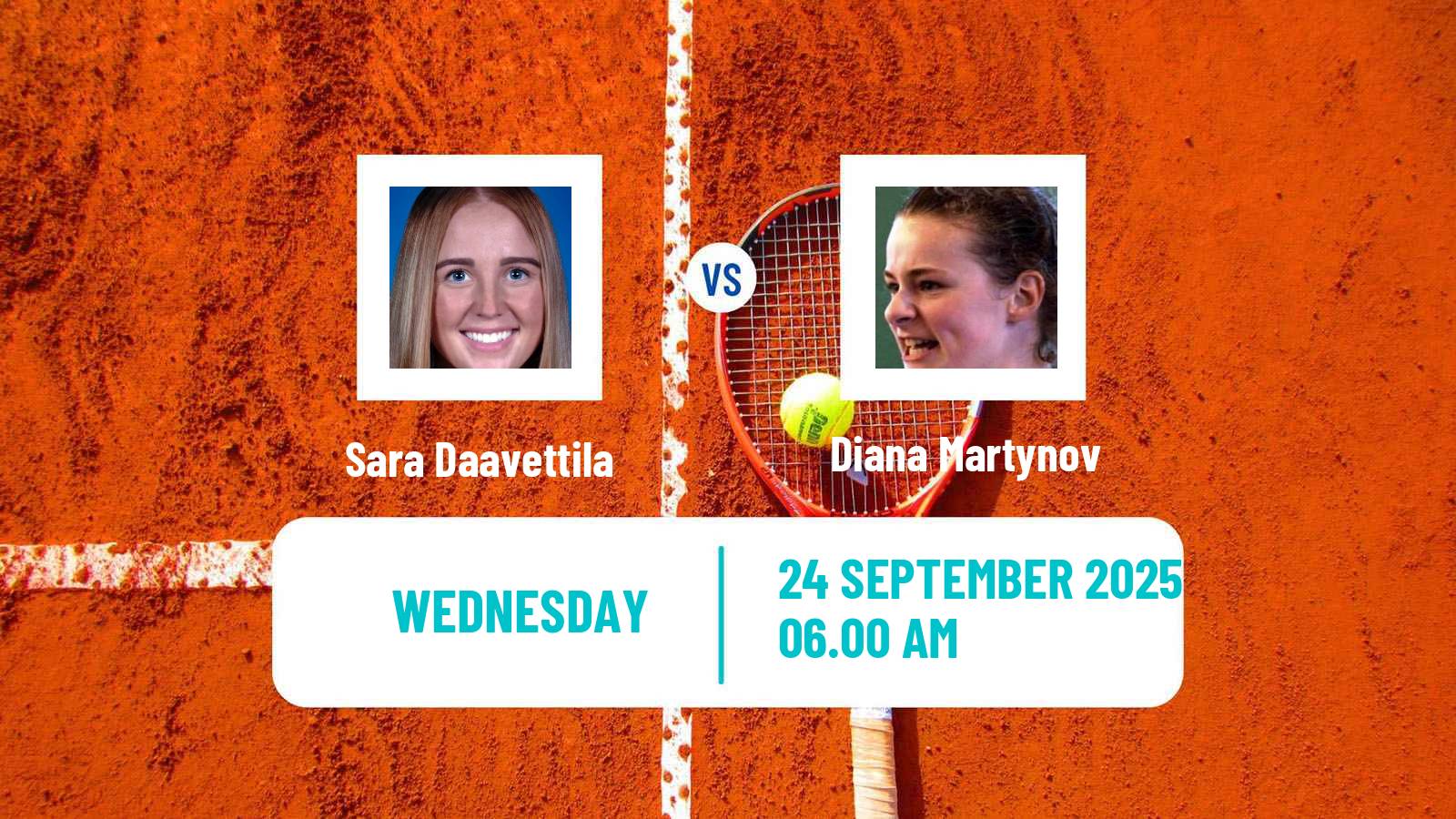 Tennis ITF W35 Monastir 5 Women Sara Daavettila - Diana Martynov