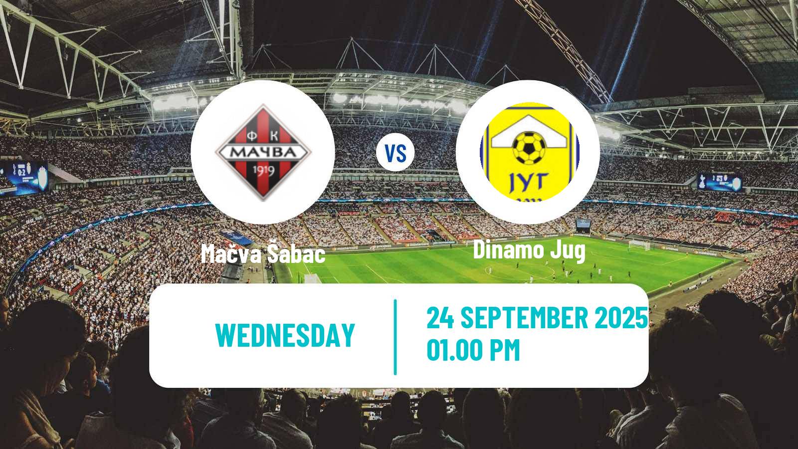 Soccer Serbian Prva Liga Mačva Šabac - Dinamo Jug