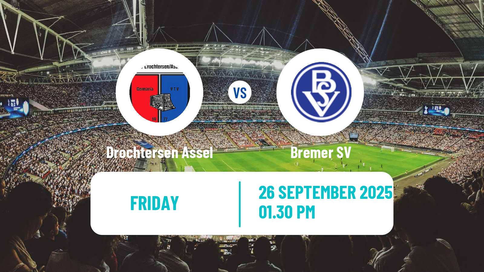Soccer German Regionalliga North Drochtersen Assel - Bremer SV