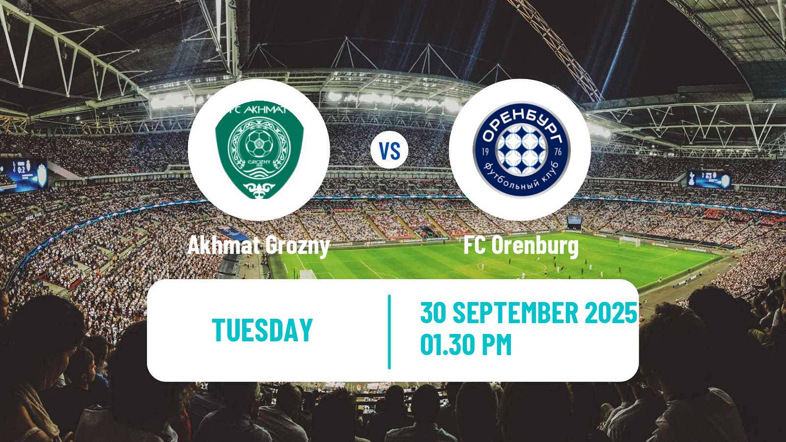 Soccer Russian Cup Akhmat Grozny - Orenburg