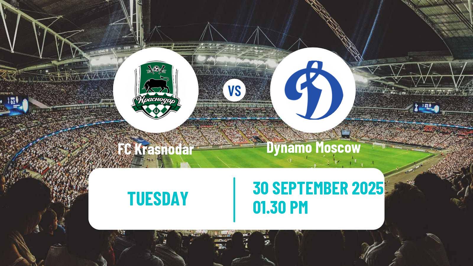 Soccer Russian Cup Krasnodar - Dynamo Moscow