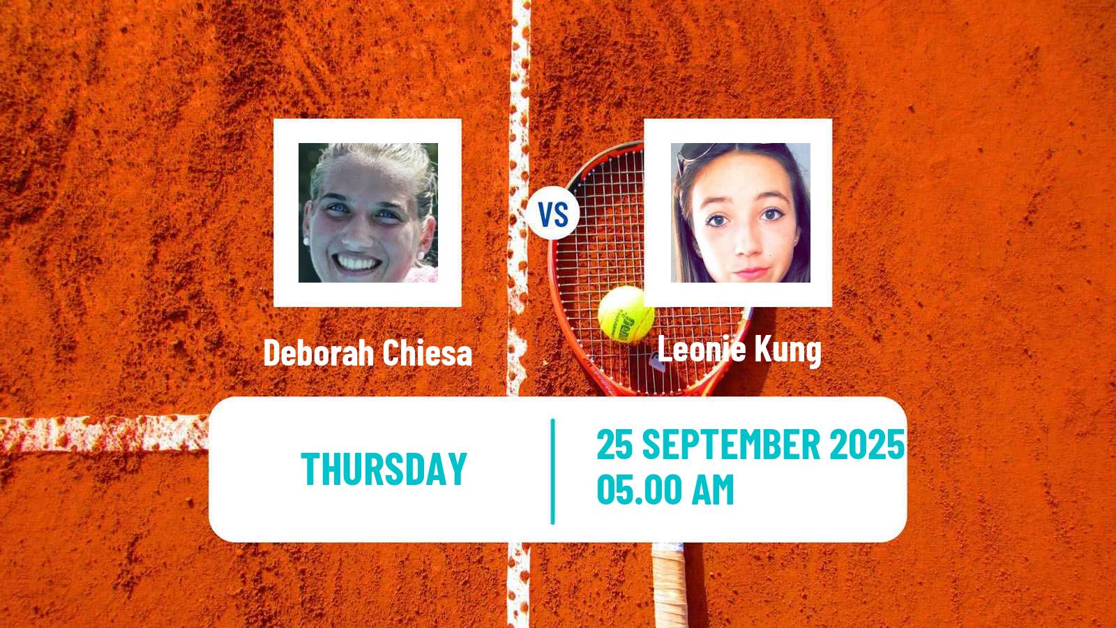 Tennis ITF W35 Santa Margherita Di Pula 8 Women Deborah Chiesa - Leonie Kung