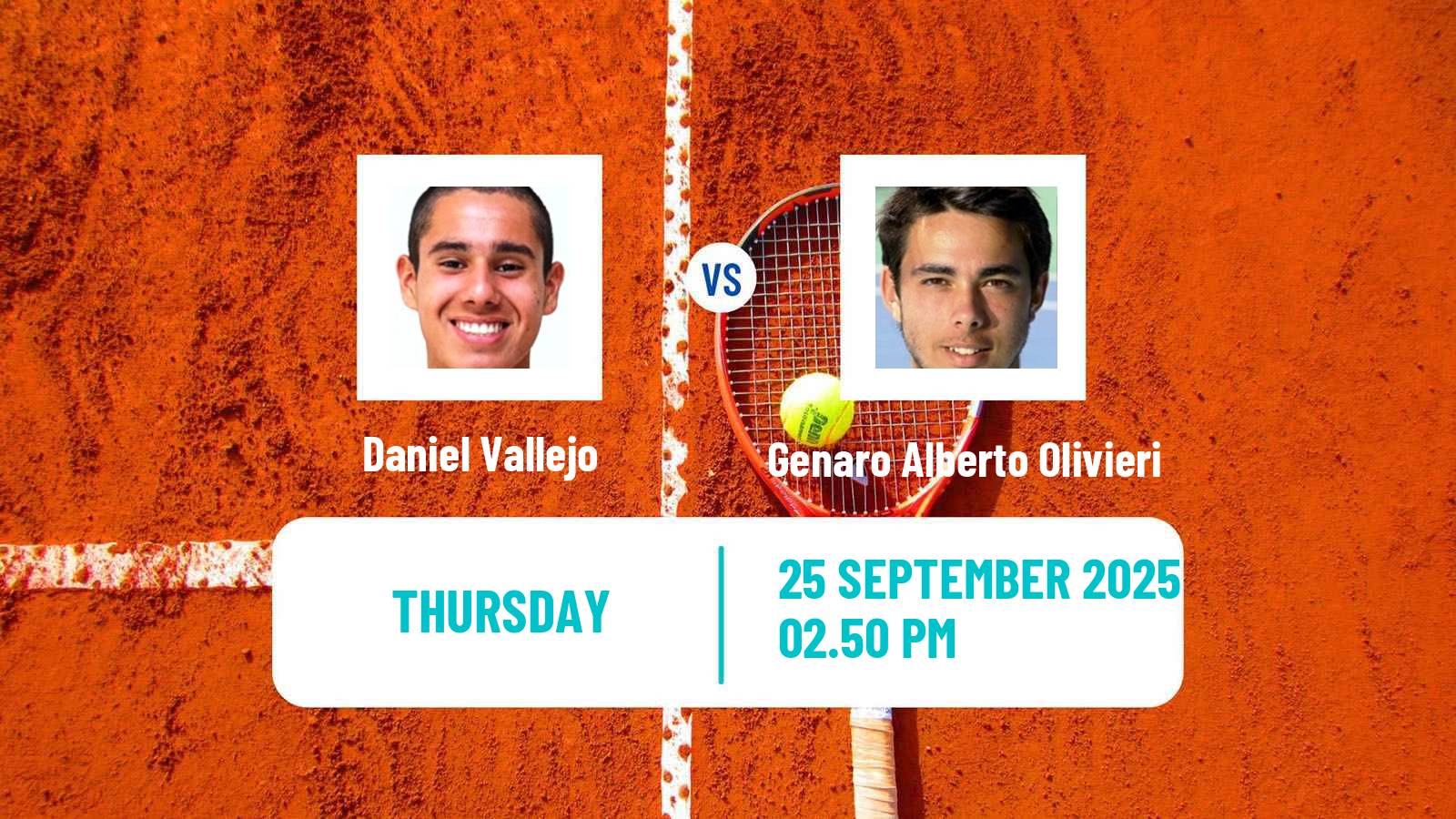 Tennis Buenos Aires 3 Challenger Men Daniel Vallejo - Genaro Alberto Olivieri