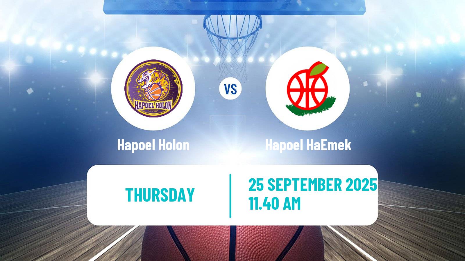 Basketball Israeli League Cup Hapoel Holon - Hapoel HaEmek