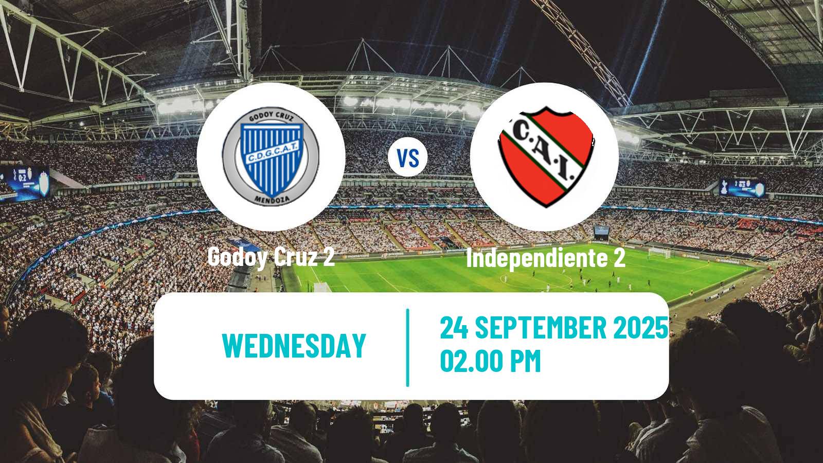 Soccer Argentinian Reserve League Godoy Cruz 2 - Independiente 2