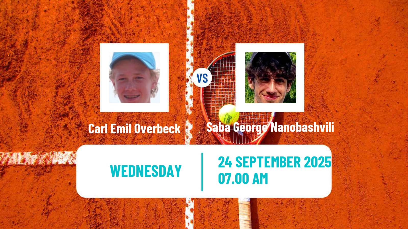 Tennis ITF M25 Falun Men Carl Emil Overbeck - Saba George Nanobashvili
