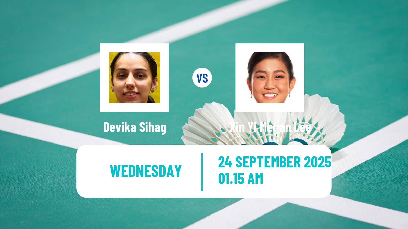 Badminton BWF World Tour Kaohsiung Masters Women Devika Sihag - Xin Yi Megan Lee