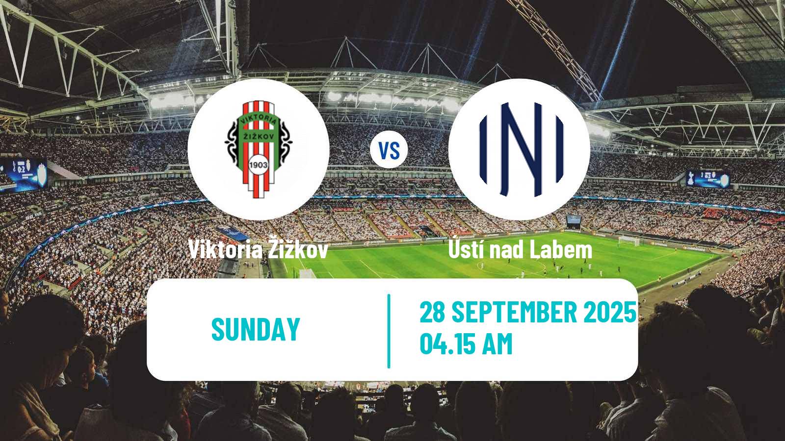 Soccer Czech Division 2 Viktoria Žižkov - Ústí nad Labem
