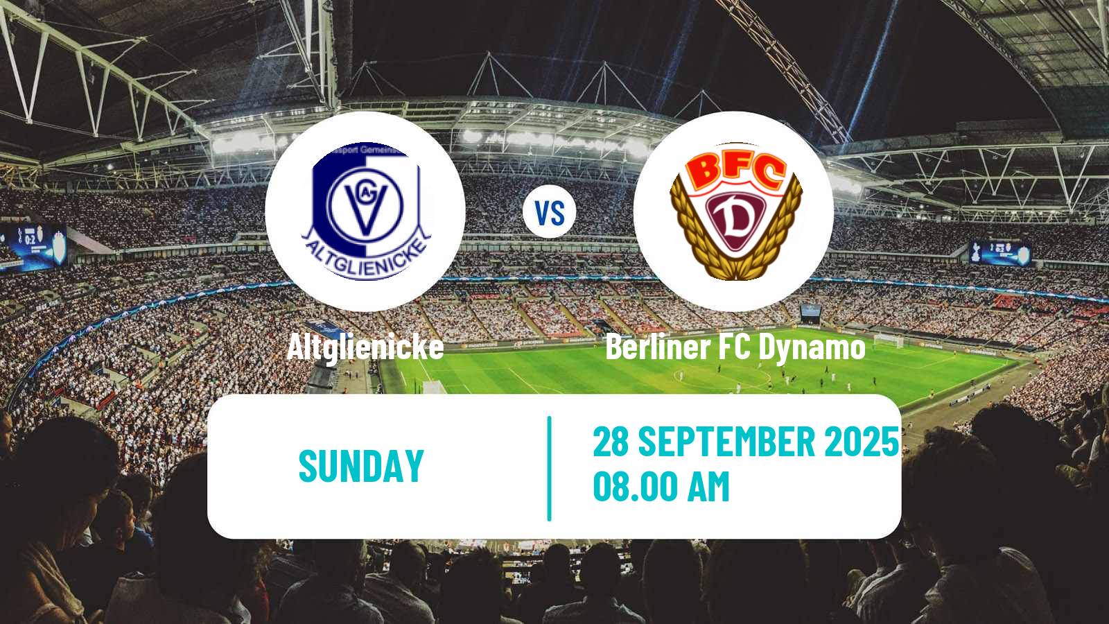 Soccer German Regionalliga Nordost Altglienicke - Berliner FC Dynamo