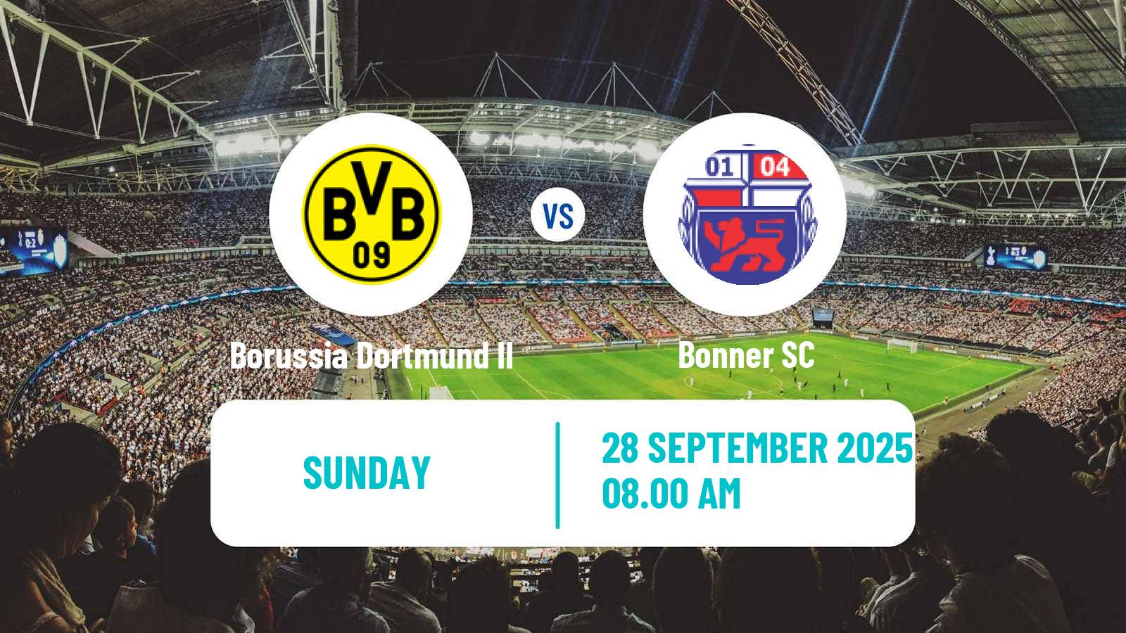 Soccer German Regionalliga West Borussia Dortmund II - Bonner