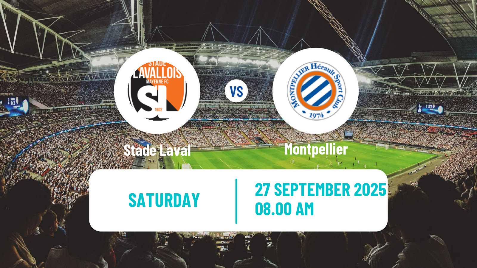 Soccer French Ligue 2 Laval - Montpellier
