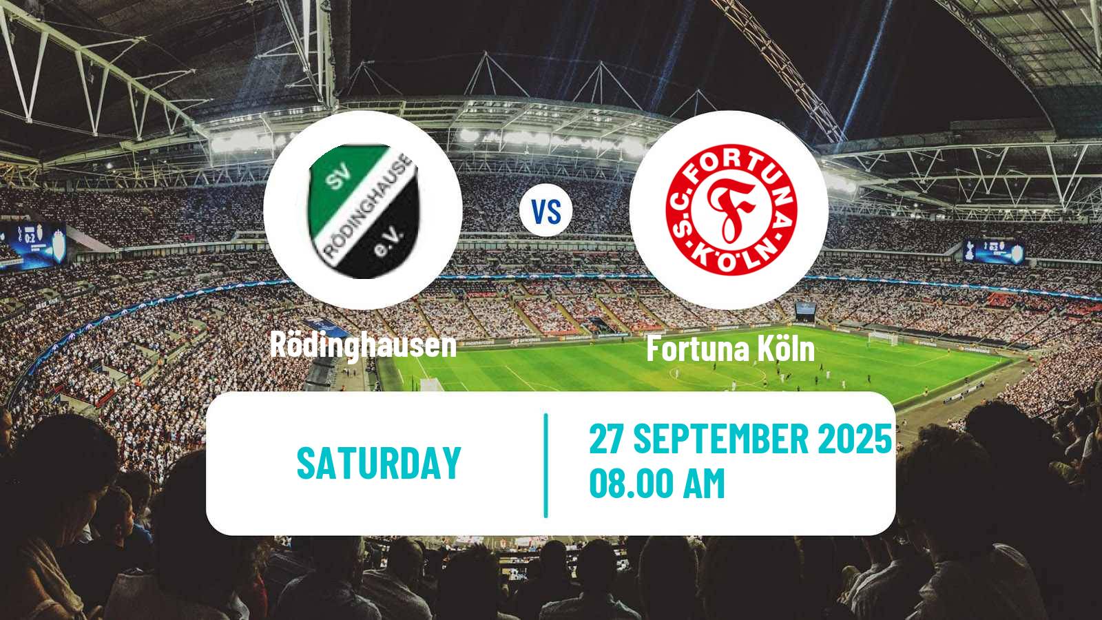 Soccer German Regionalliga West Rödinghausen - Fortuna Köln
