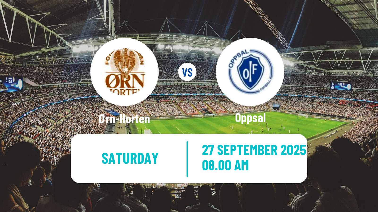 Soccer Norwegian Division 3 - Group 6 Ørn-Horten - Oppsal