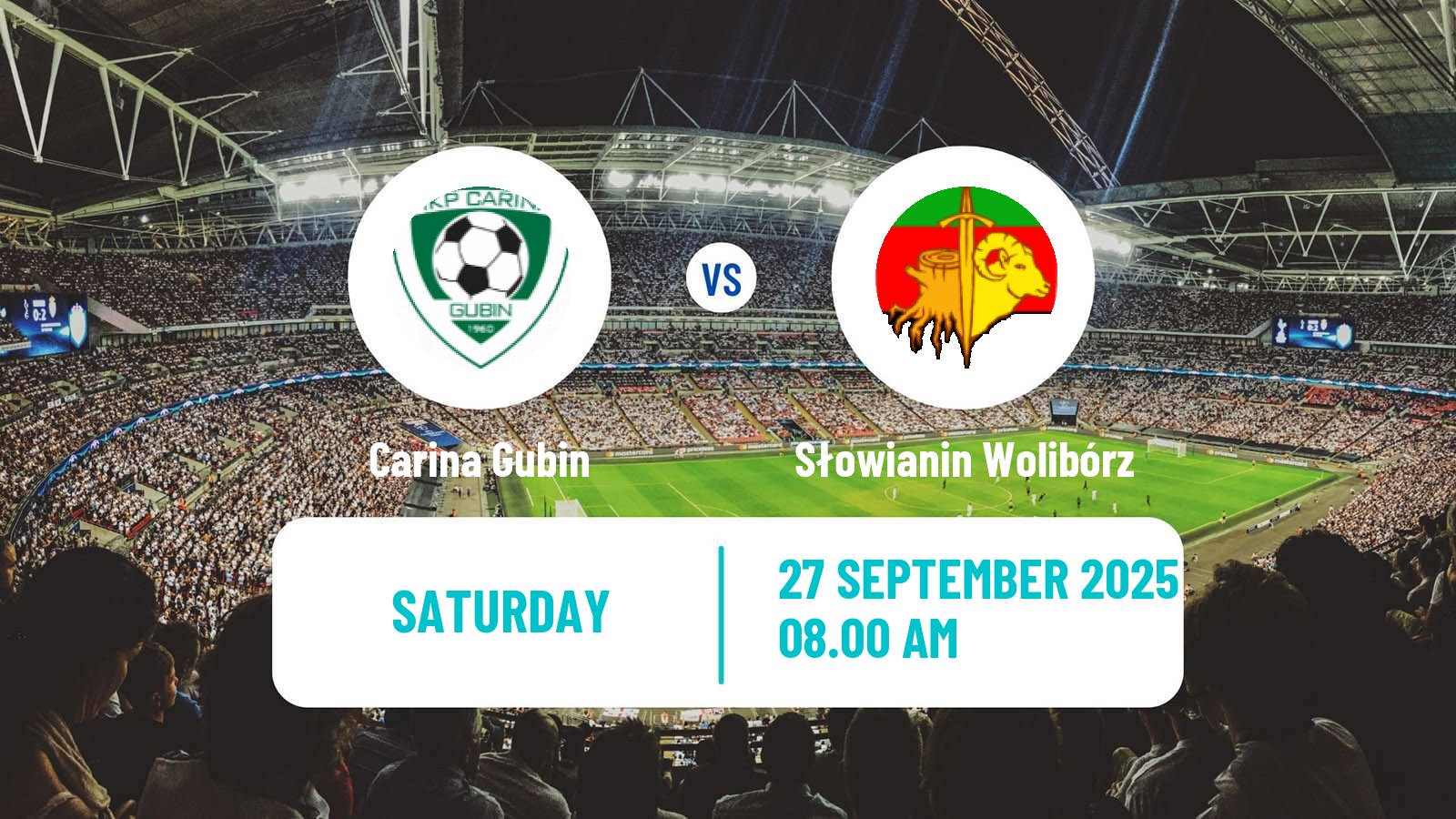 Soccer Polish Division 3 - Group III Carina Gubin - Słowianin Wolibórz