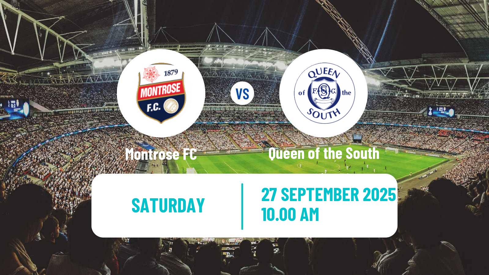 Soccer Scottish League One Montrose - Queen of the South