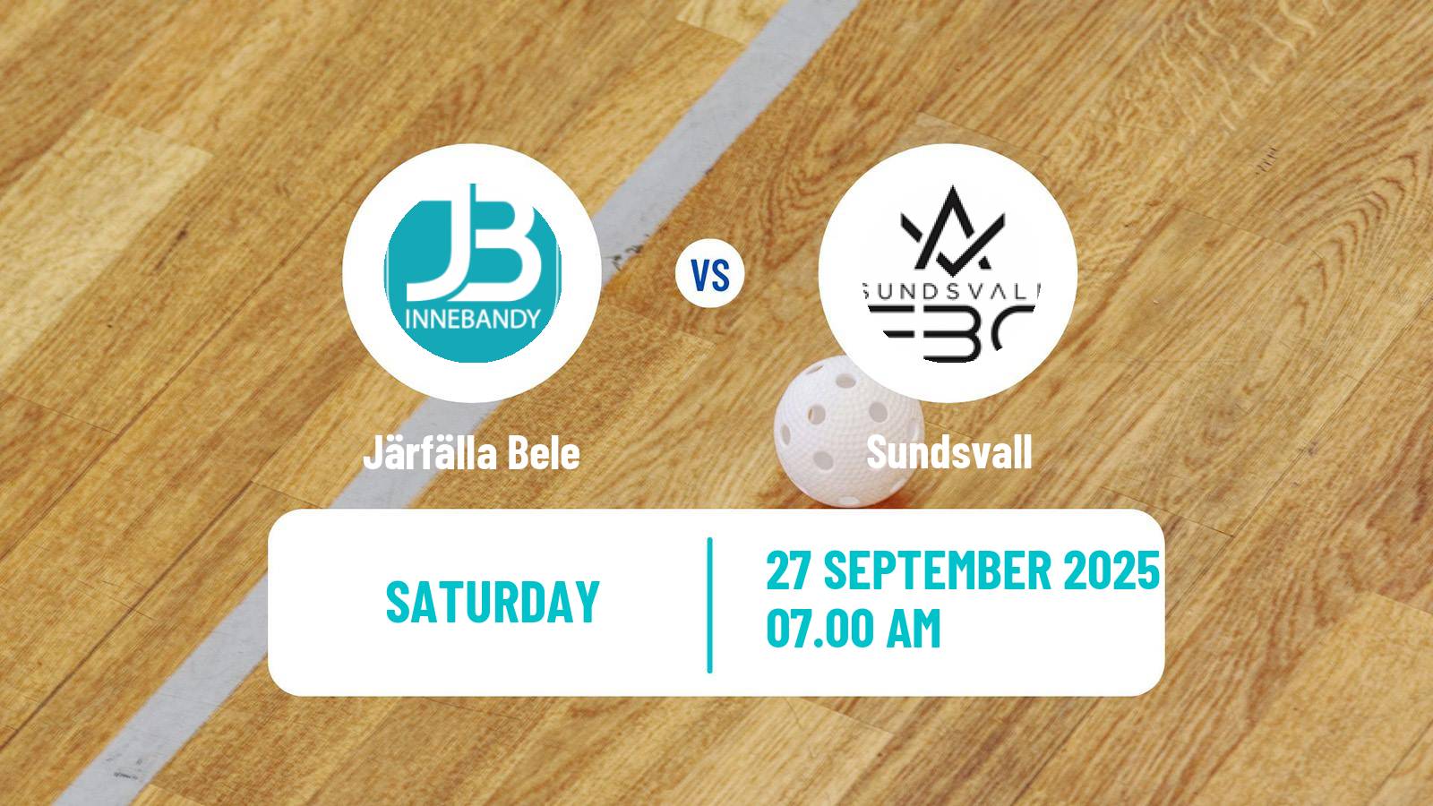 Floorball Swedish Allsvenskan Floorball Järfälla Bele - Sundsvall