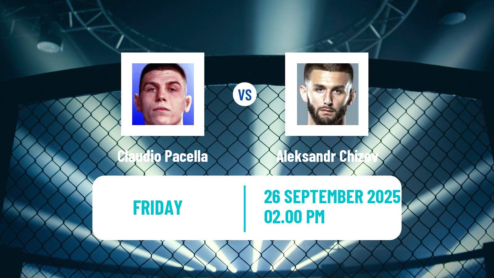 MMA Lightweight Pfl Europe Tournament Men Claudio Pacella - Aleksandr Chizov