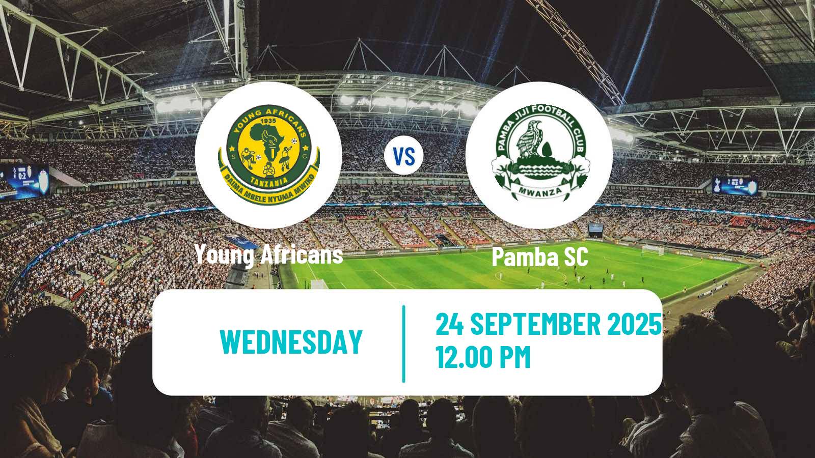 Soccer Tanzanian Premier League Young Africans - Pamba