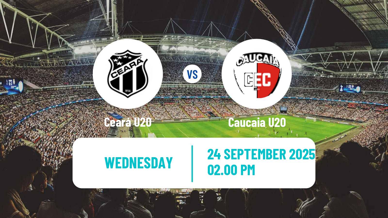 Soccer Brazilian Cearense U20 Ceará U20 - Caucaia U20