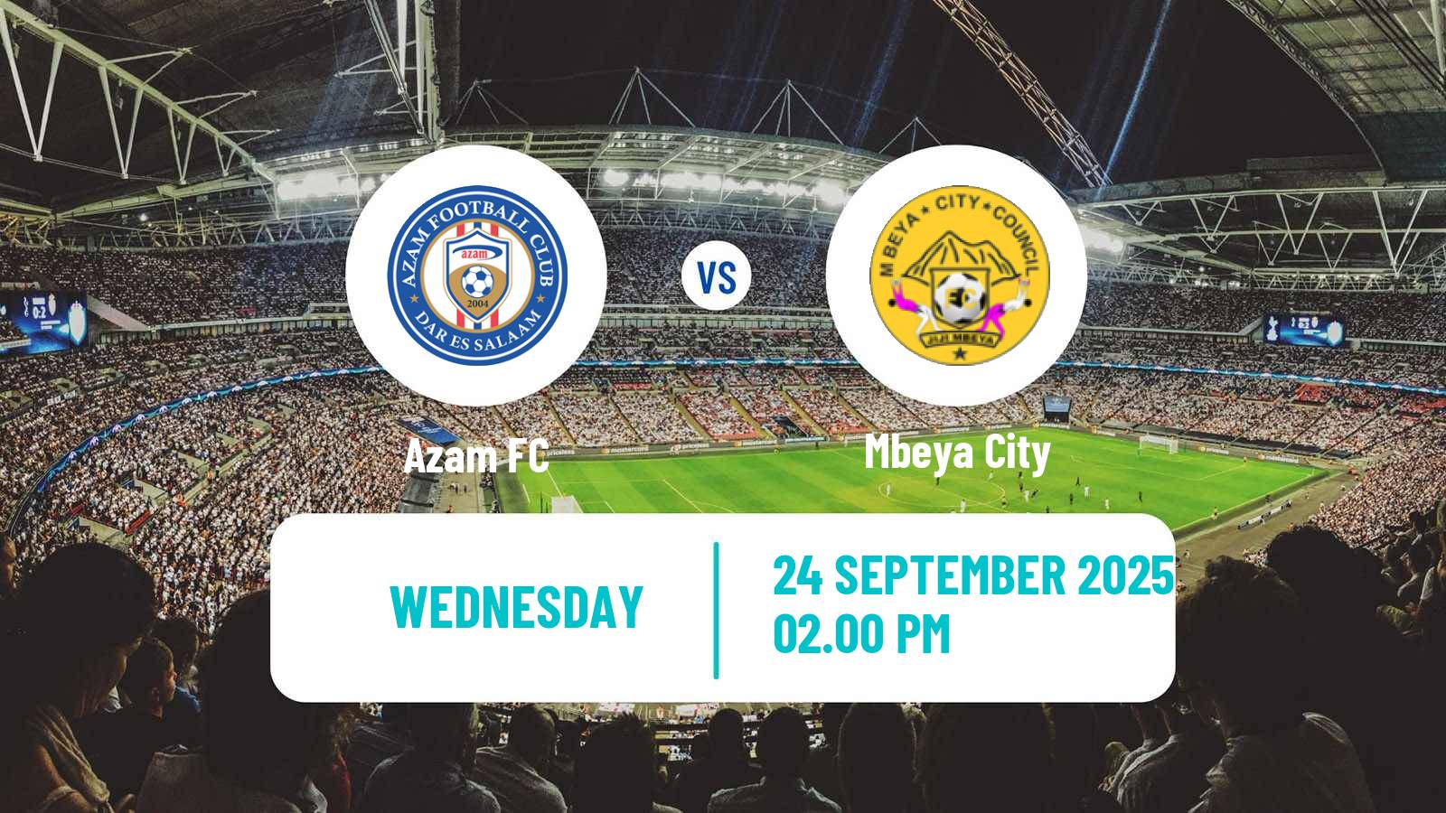 Soccer Tanzanian Premier League Azam - Mbeya City