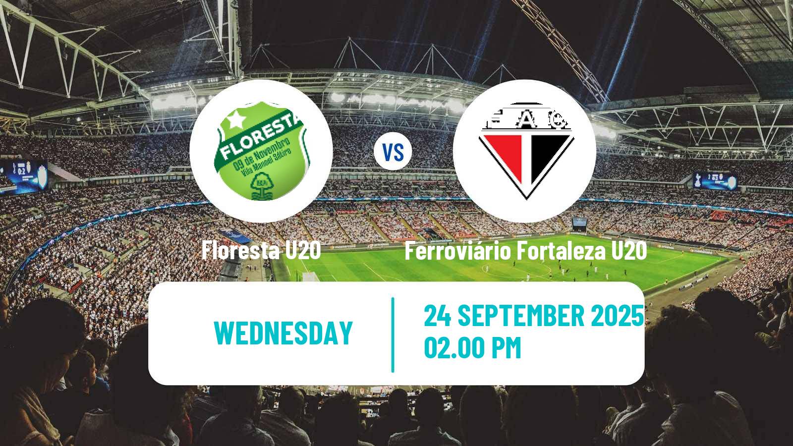 Soccer Brazilian Cearense U20 Floresta U20 - Ferroviário Fortaleza U20