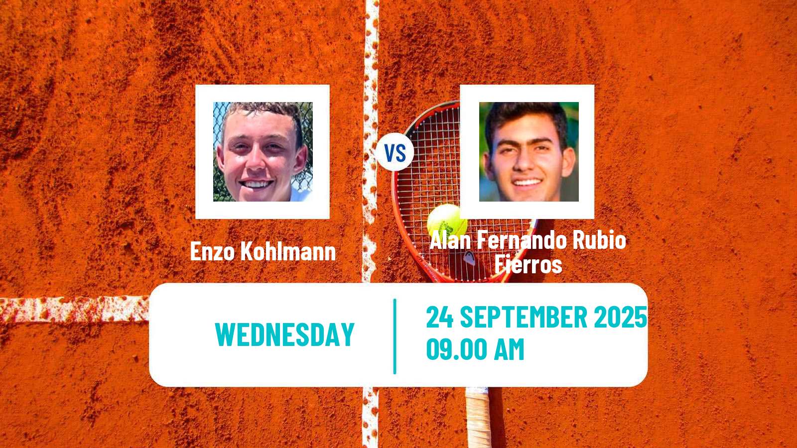 Tennis ITF M25 Barueri Men 2025 Enzo Kohlmann - Alan Fernando Rubio Fierros