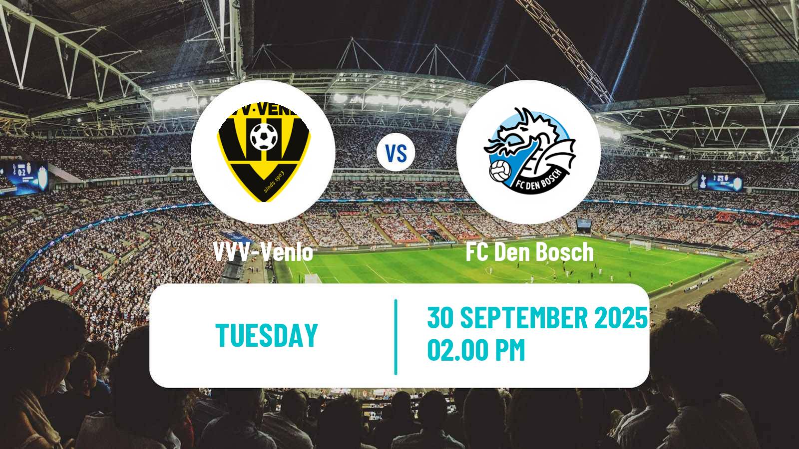 Soccer Dutch Eerste Divisie VVV-Venlo - Den Bosch
