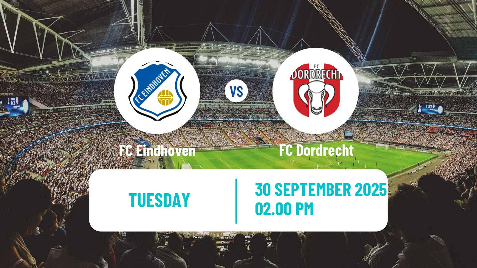Soccer Dutch Eerste Divisie FC Eindhoven - Dordrecht