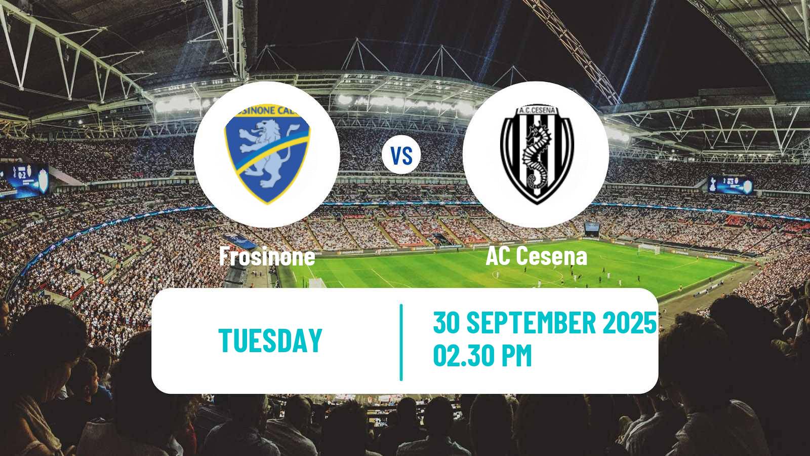 Soccer Italian Serie B Frosinone - Cesena