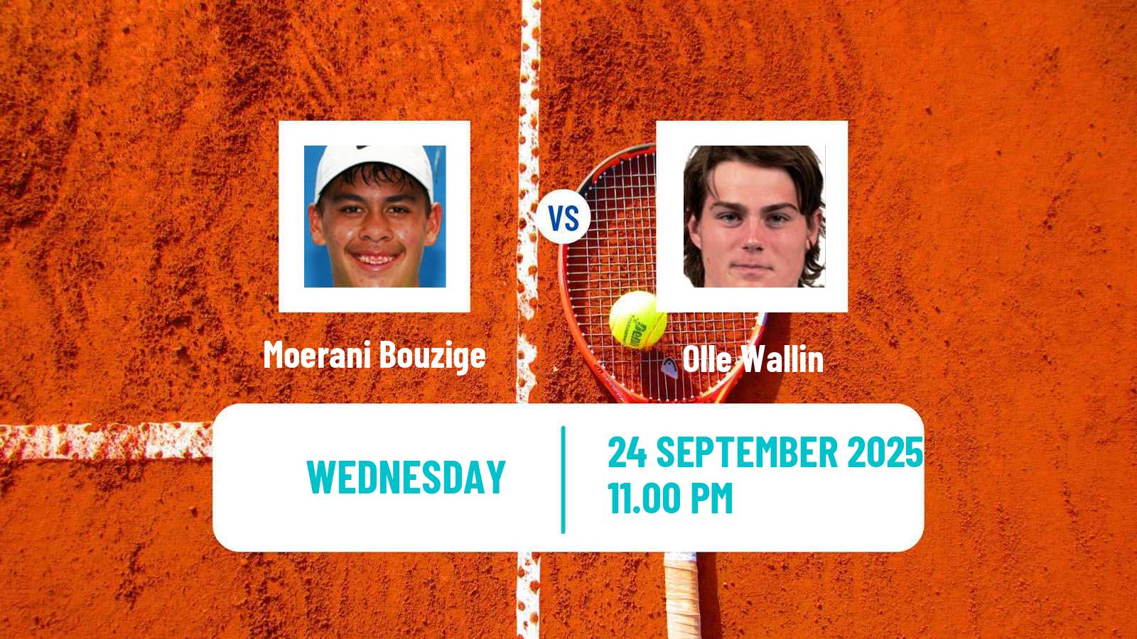 Tennis Las Vegas Challenger Men Moerani Bouzige - Olle Wallin