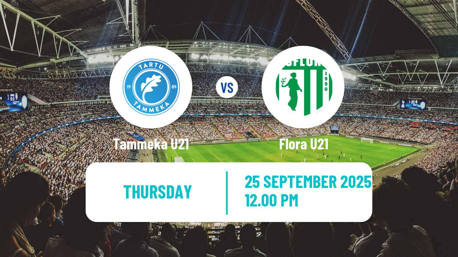 Soccer Estonian Esiliiga Tammeka U21 - Flora U21
