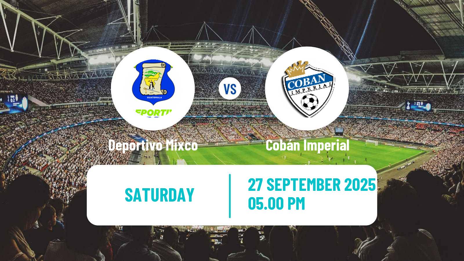 Soccer Guatemala Liga Nacional Deportivo Mixco - Cobán Imperial
