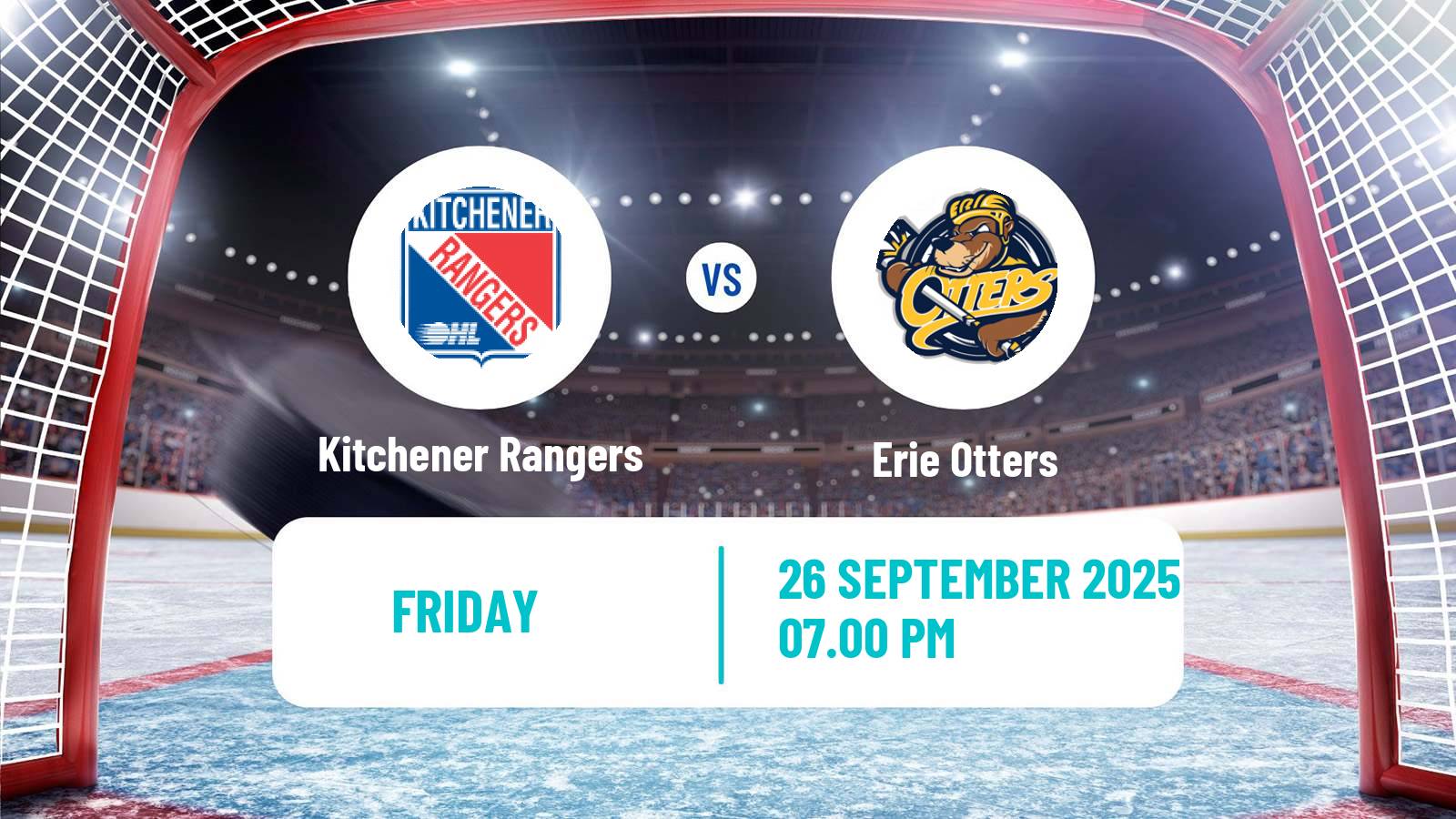 Hockey OHL Kitchener Rangers - Erie Otters