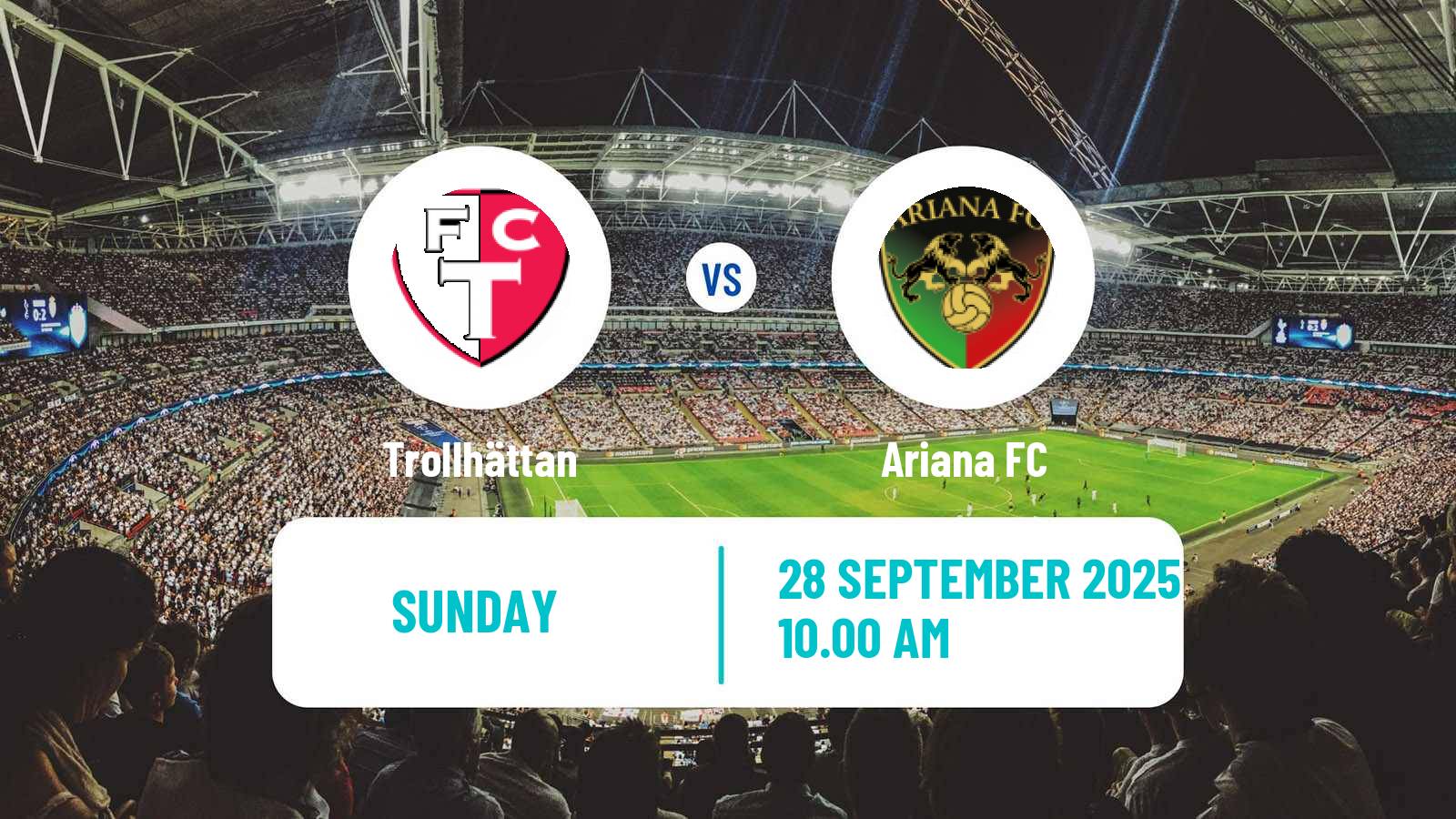 Soccer Swedish Division 1 Södra Trollhättan - Ariana