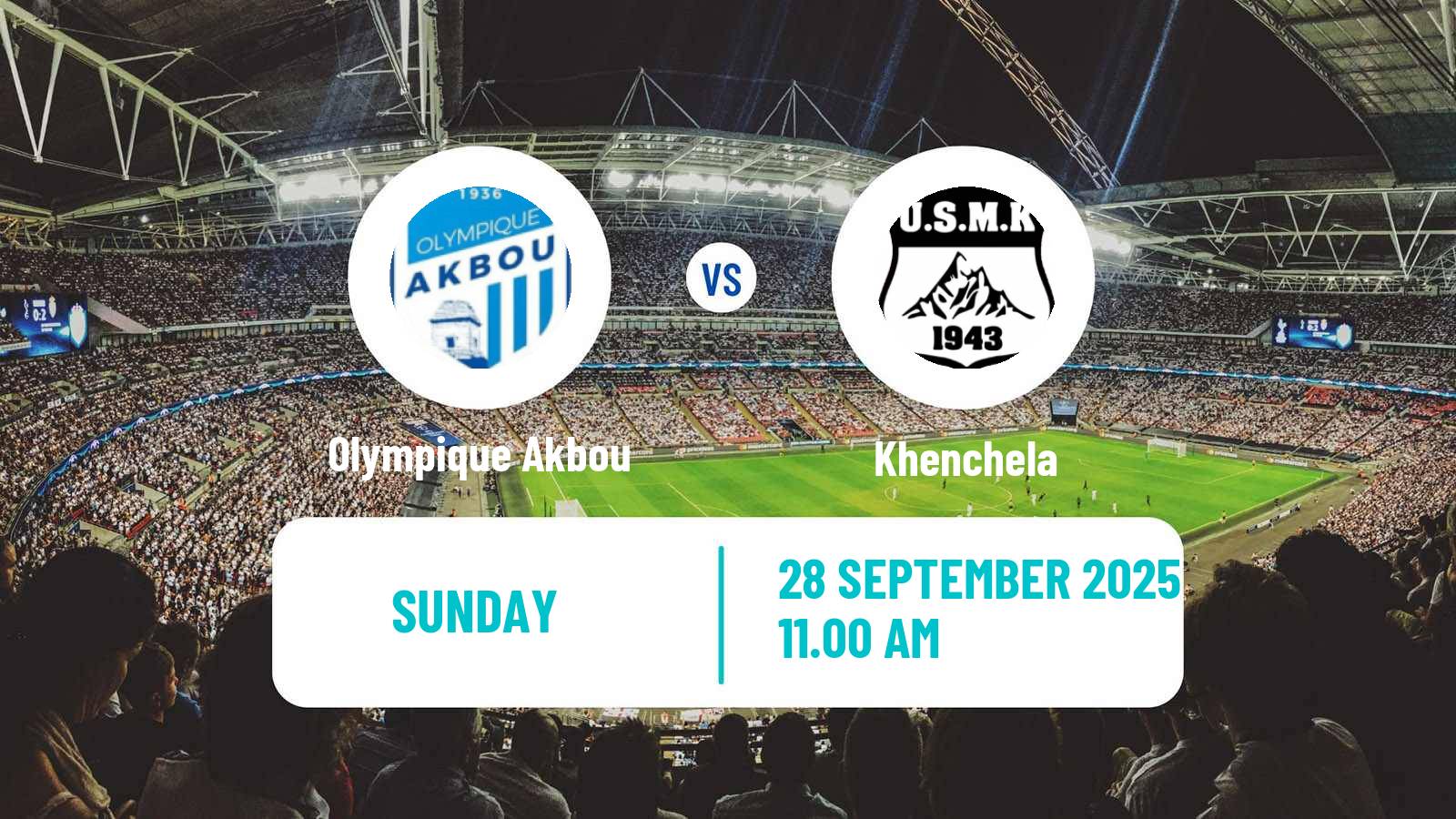 Soccer Algerian Ligue 1 Olympique Akbou - Khenchela