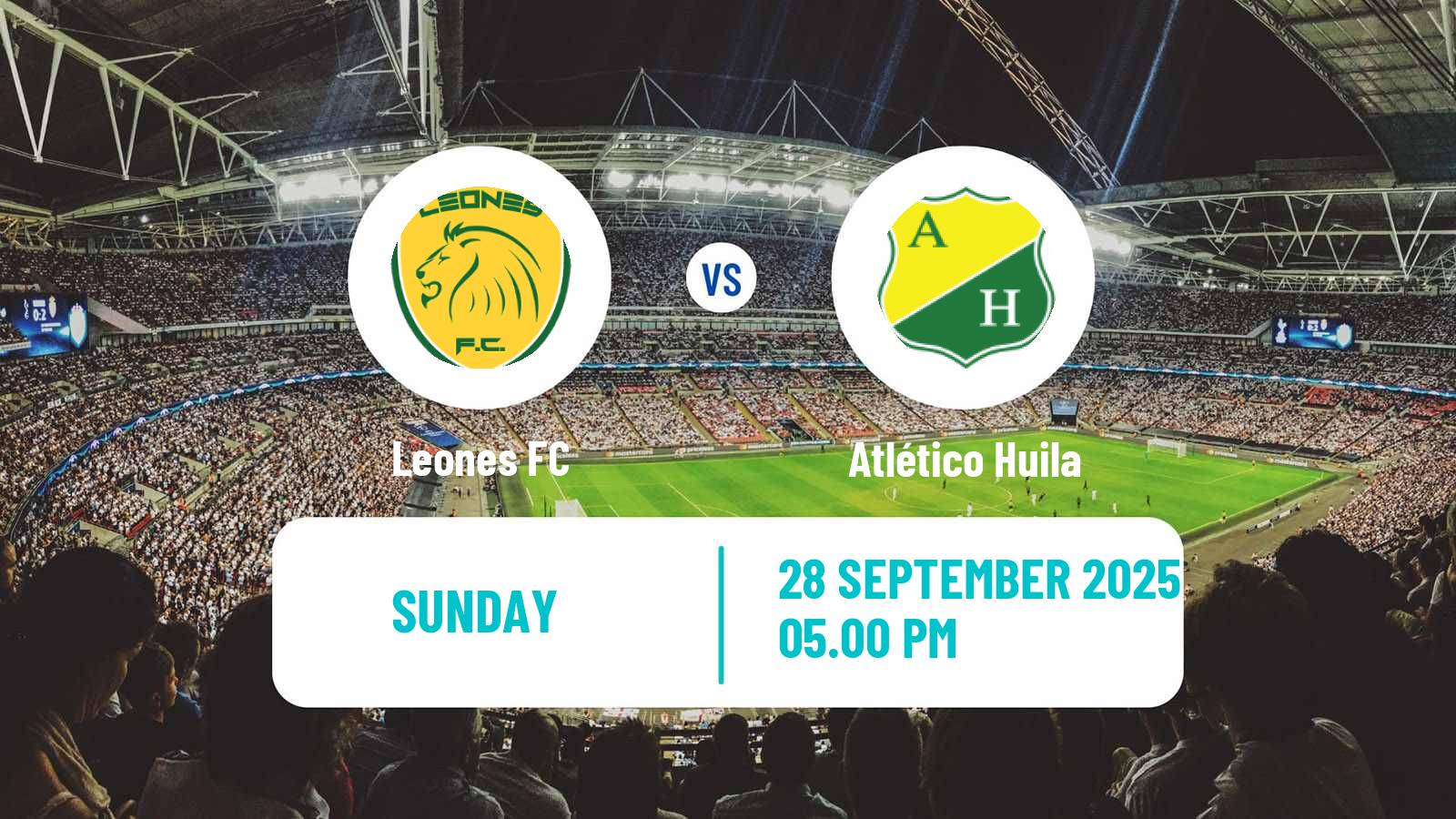Soccer Colombian Primera B Leones - Atlético Huila