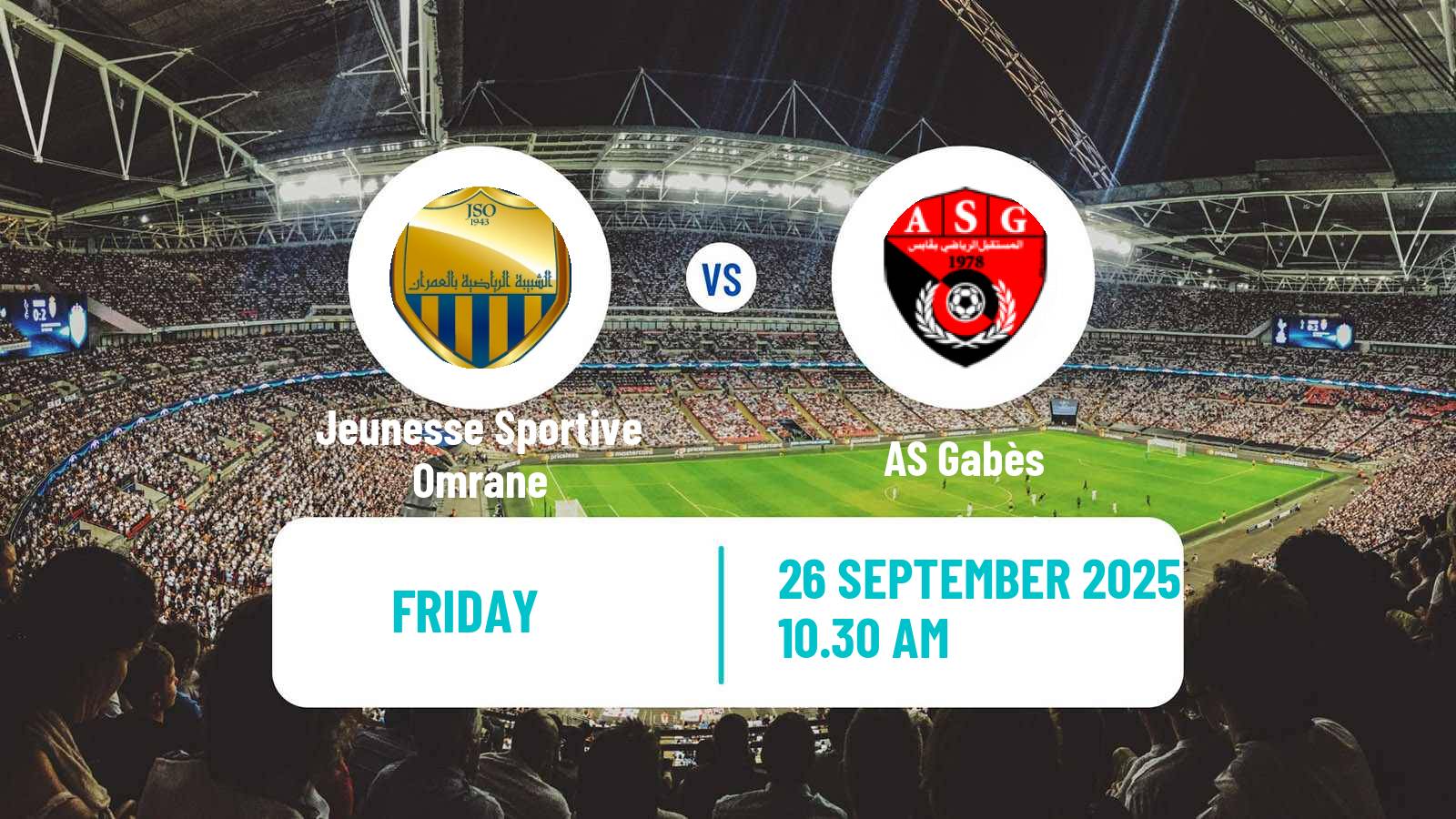 Soccer Tunisian Ligue Professionnelle 1 Jeunesse Sportive Omrane - Gabès