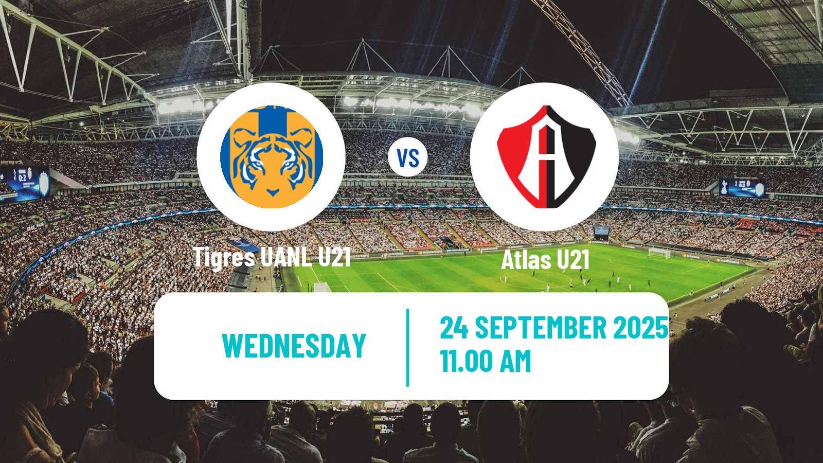 Soccer Mexican Liga MX U23 Tigres UANL U21 - Atlas U21