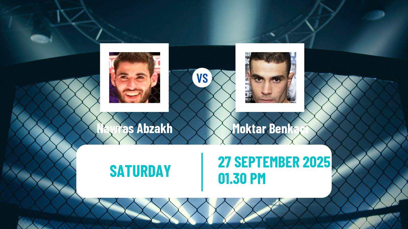 MMA Bantamweight Pfl Mena Tournament Men Nawras Abzakh - Moktar Benkaci