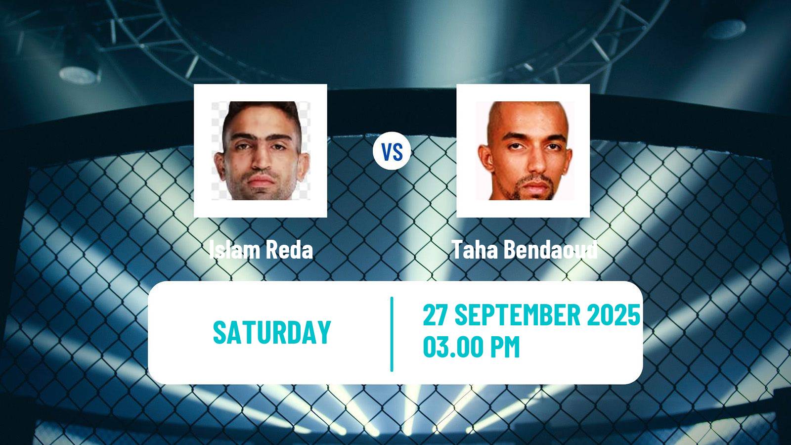MMA Featherweight Pfl Mena Tournament Men Islam Reda - Taha Bendaoud