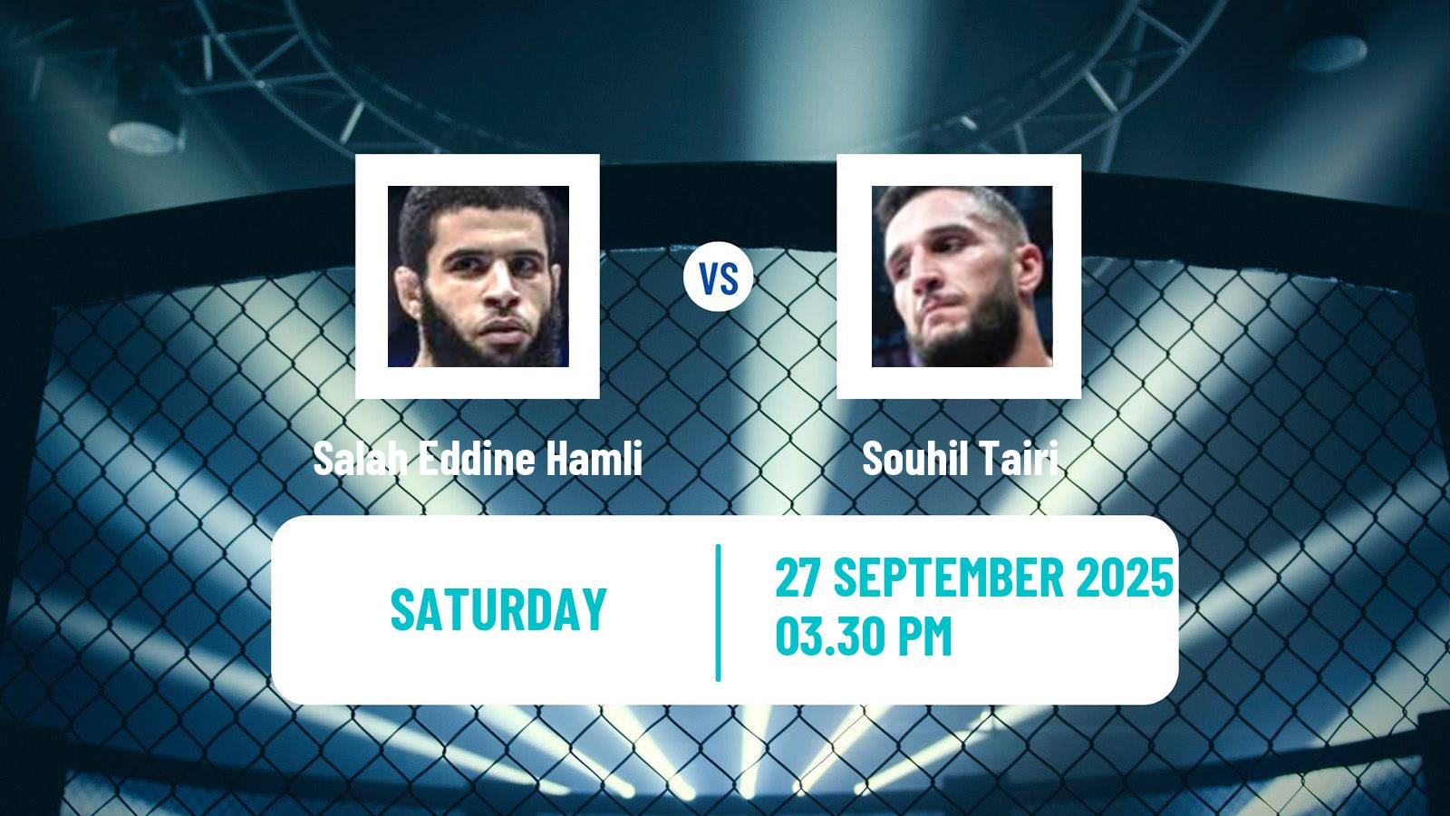 MMA Lightweight Pfl Mena Tournament Men Salah Eddine Hamli - Souhil Tairi