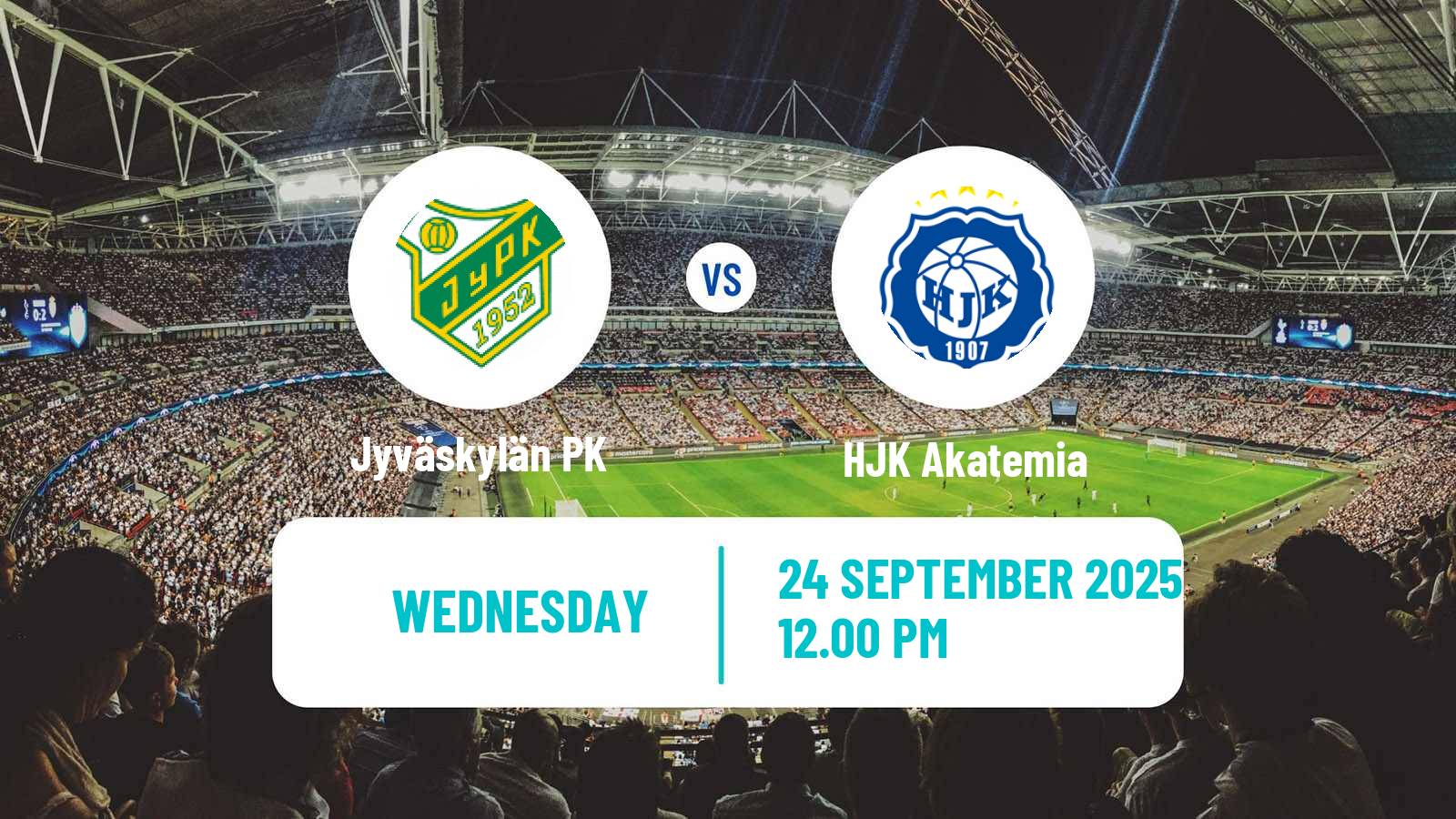 Soccer Finnish Kansallinen Liiga Women Jyväskylän PK - HJK Akatemia