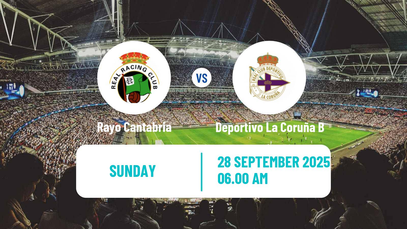 Soccer Spanish Segunda RFEF - Group 1 Rayo Cantabria - Deportivo La Coruña B