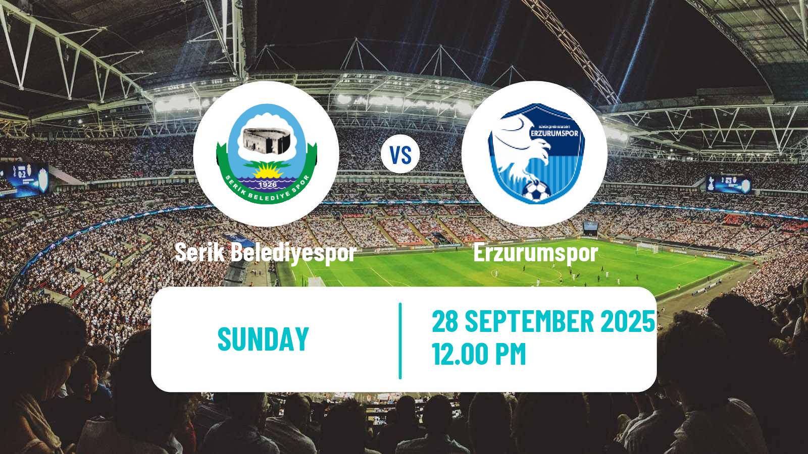 Soccer Turkish First League Serik Belediyespor - Erzurumspor