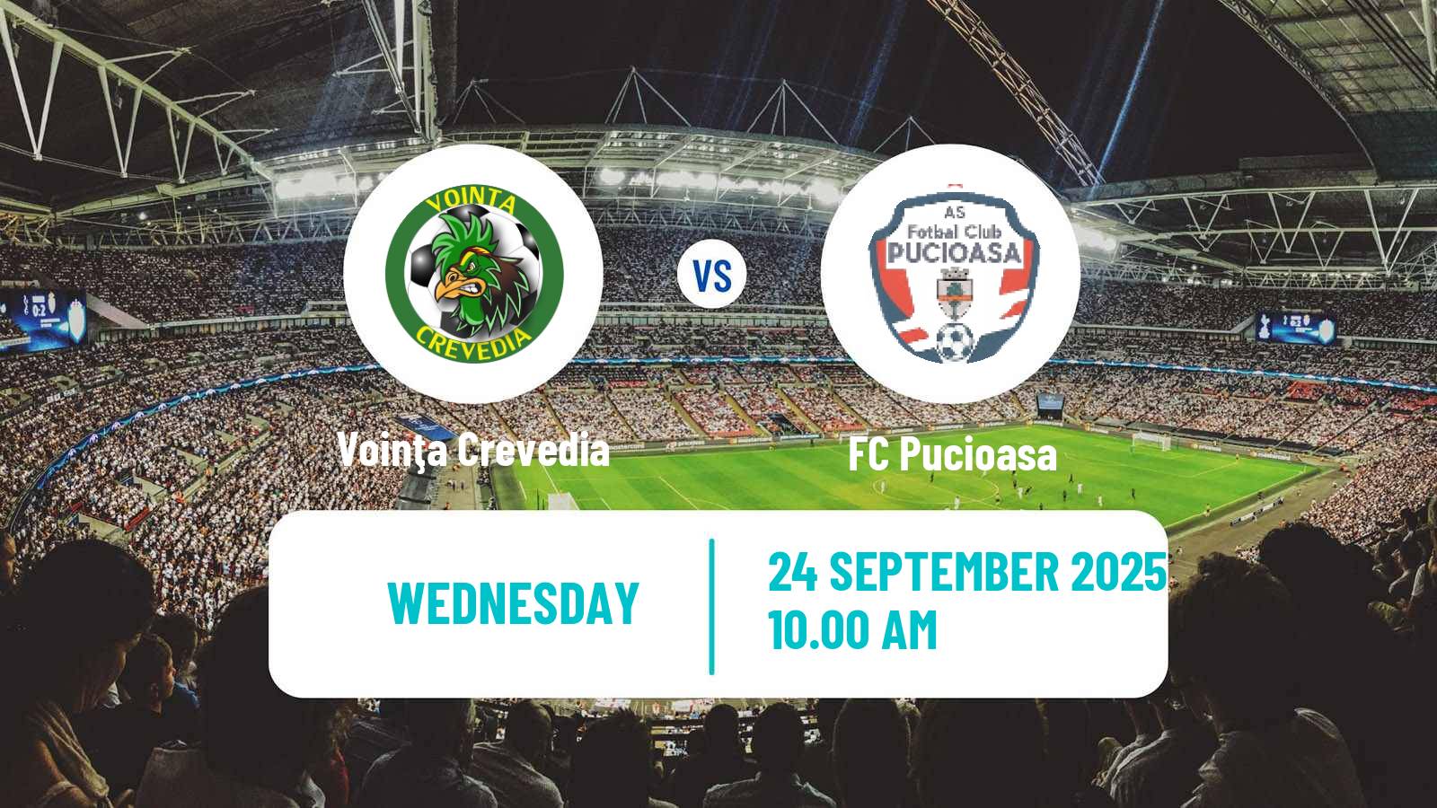Soccer Romanian Liga 3 - Seria 4 Voinţa Crevedia - Pucioasa