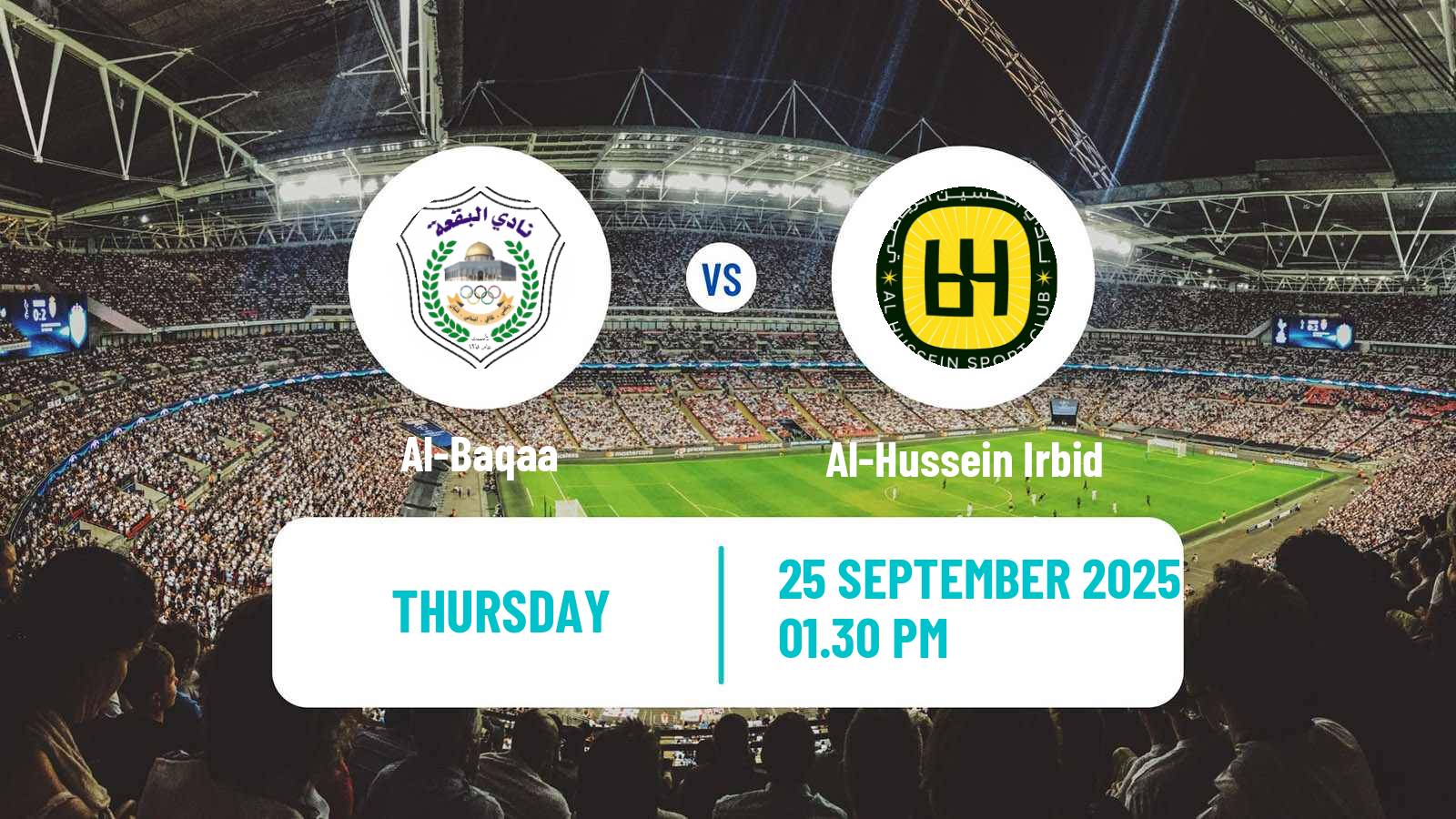 Soccer Jordan Premier League Al-Baqaa - Al-Hussein Irbid